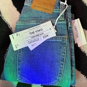 Denim Forum The Yoko High Rise Slim Jeans